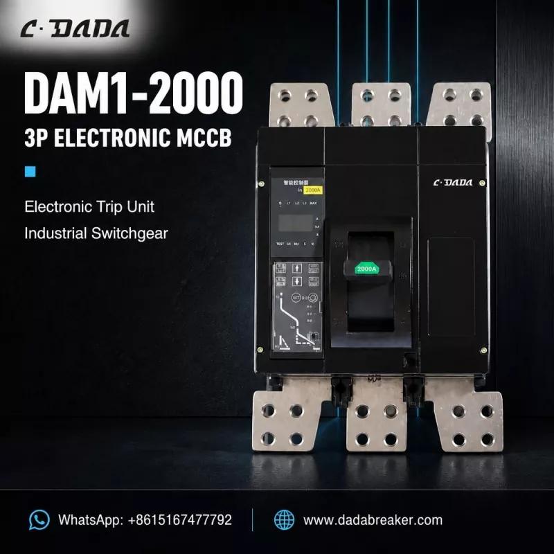 DAM1-2000 3P Electronic MCCB արդյունաբերական անջատիչների համար | C·DADA Electric